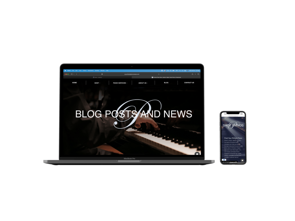 Portland Piano Company BDX Web Design
