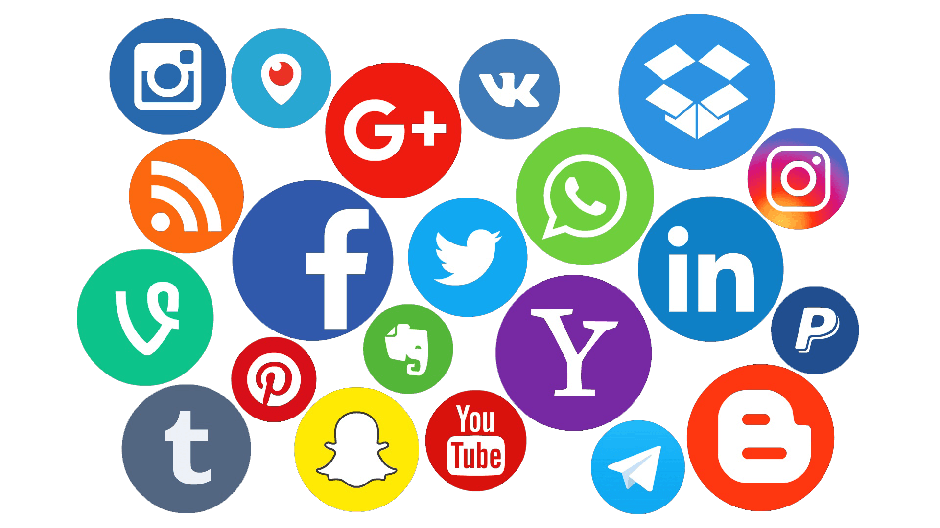 Collage of popular social media logos or a screen displaying a brand's social media profile with high engagement metrics.